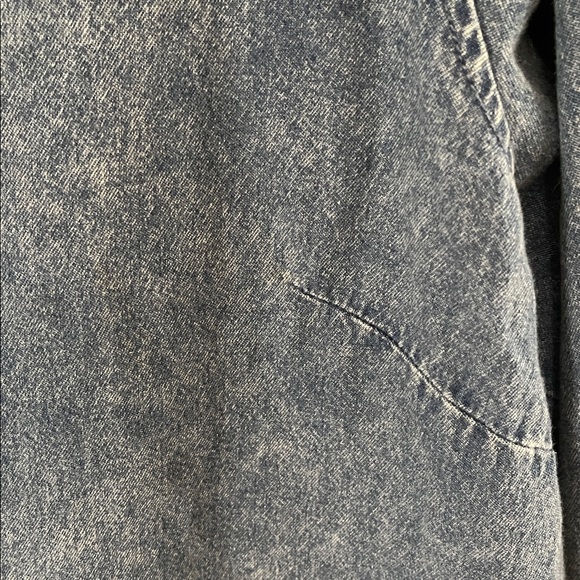 Joan Rivers Women Size XL Denim Shirt Jacket Blue Pocket - Picture 4 of 10